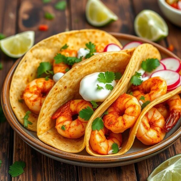 Würzige Garnelen-Tacos Rezept
