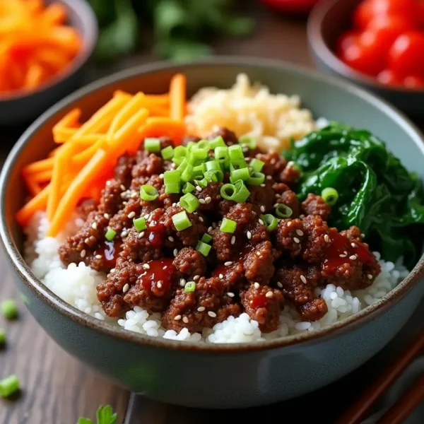 Koreanische Hackfleisch-Bowl
