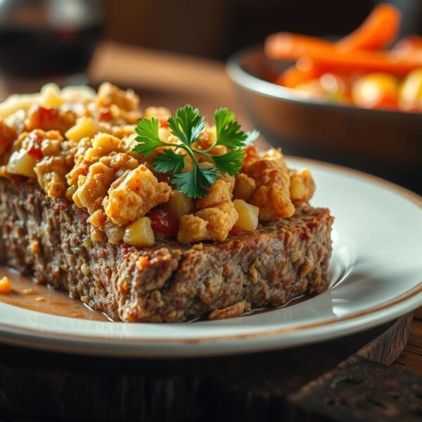 Hackbraten mit Füllung vom Herd