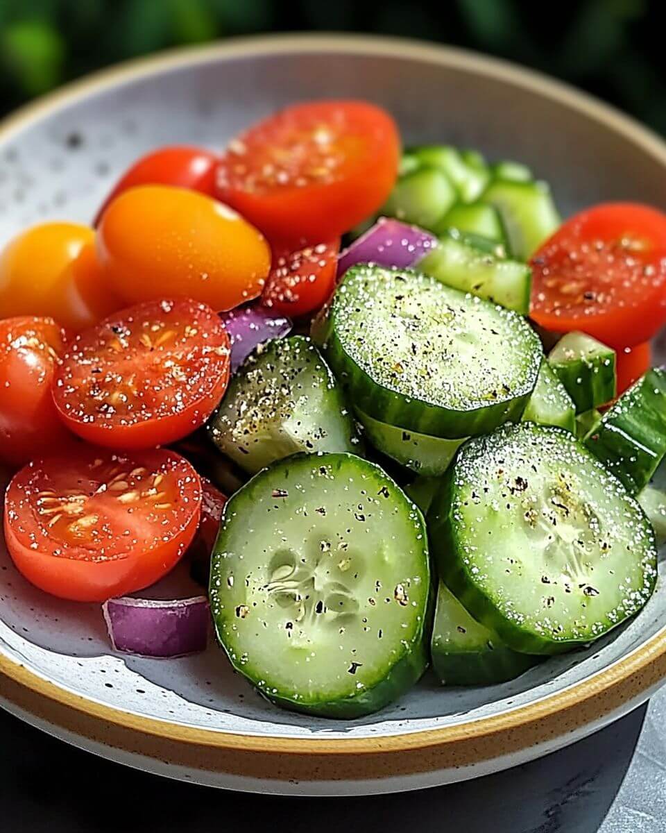 Refreshing Cucumber Tomato Salad